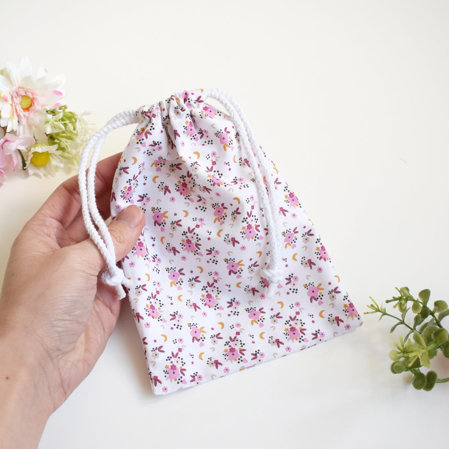 Tiny Pink Floral Gift Bag