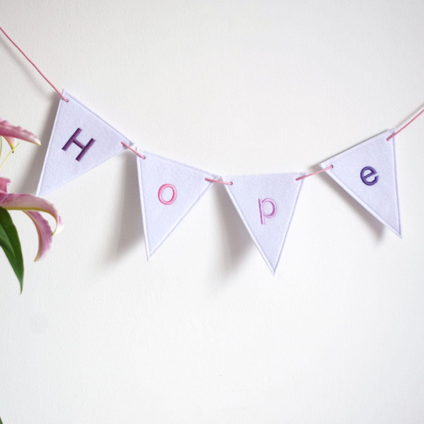 Pink and Purple Personalised Bunting