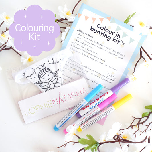 Small Fairy Colouring Bunting Kit