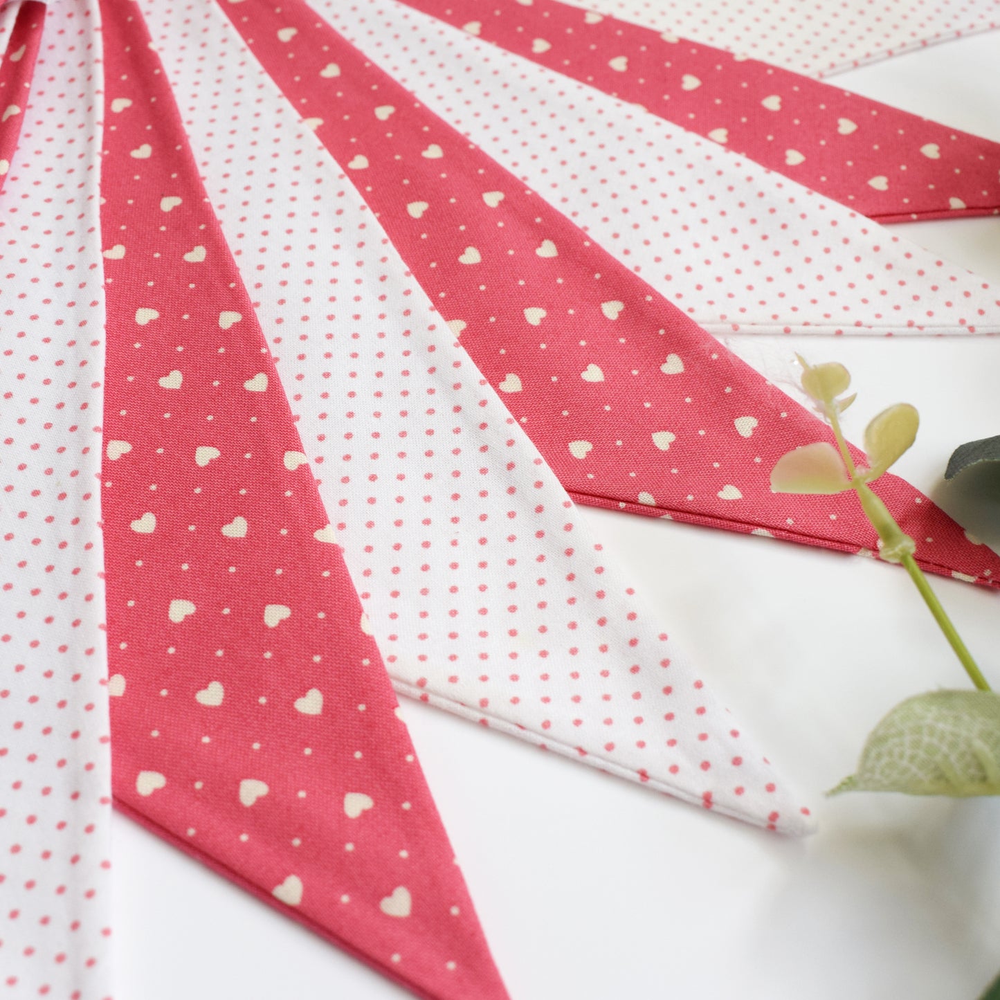 Pink Heart Bunting