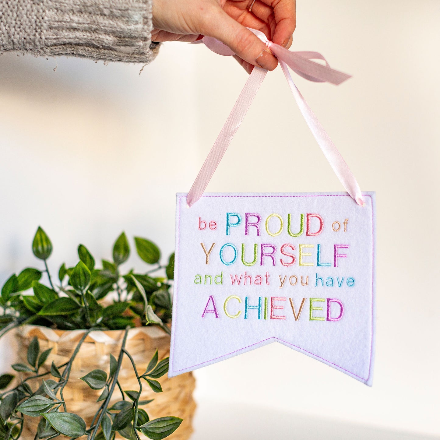 Be proud of yourself Banner