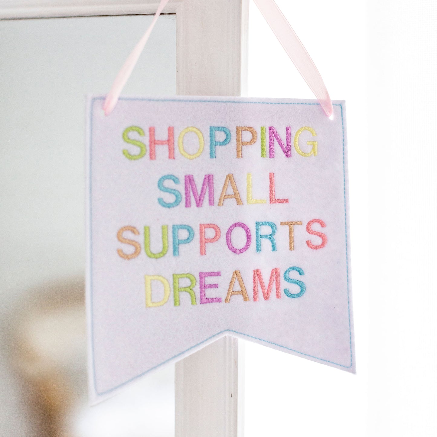 Shopping small supports dreams Banner